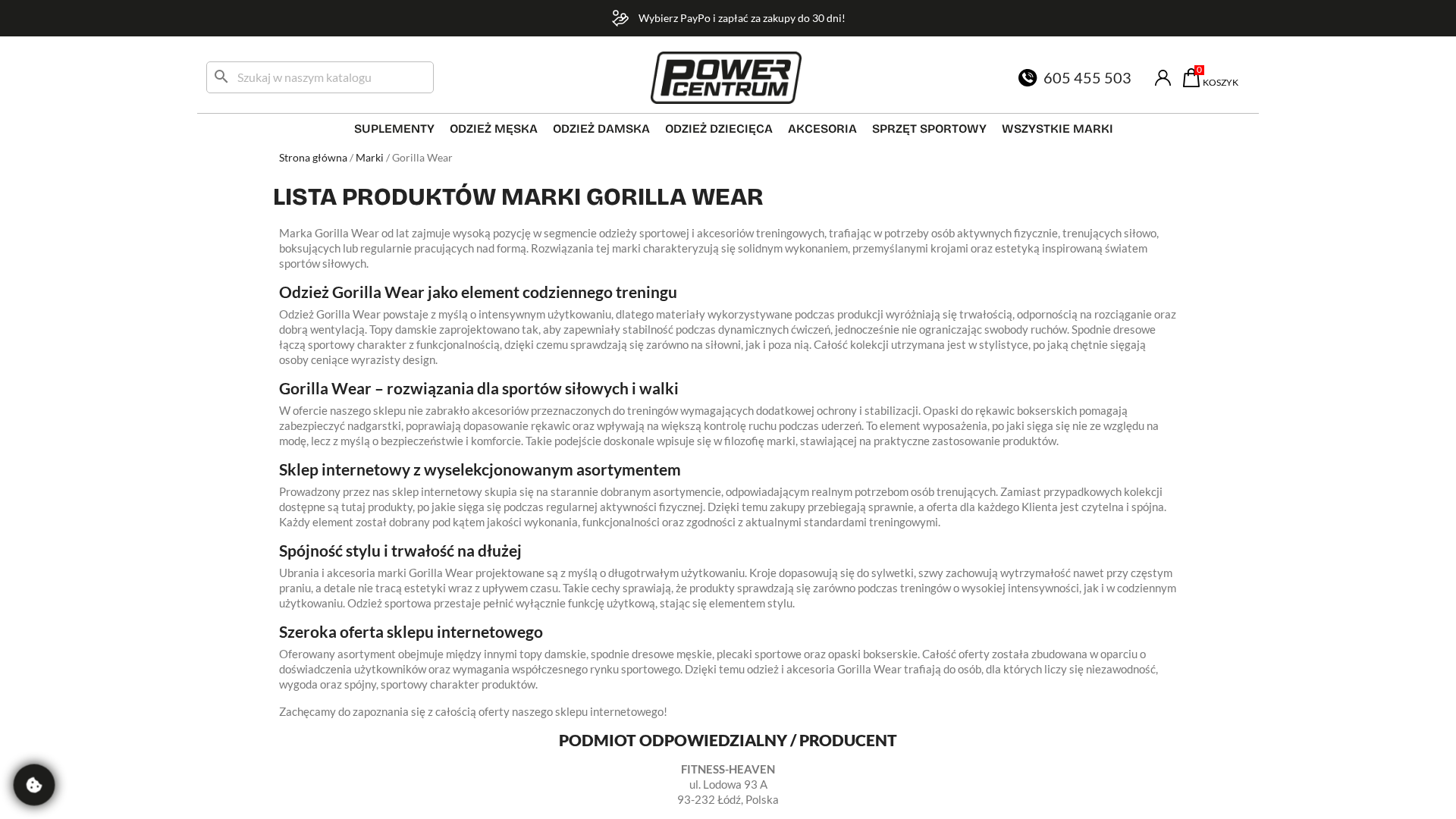 Co warto wiedzieć o marce Gorilla Wear przed wyborem odzieży i akcesoriów treningowych?